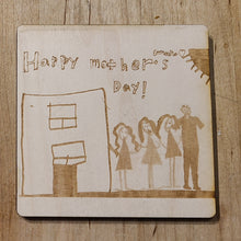 Load image into Gallery viewer, Hand Drawn Image Engraved onto Coaster or Plaque