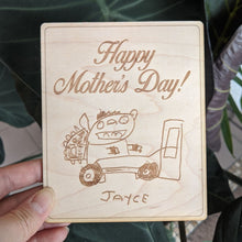 Load image into Gallery viewer, Hand Drawn Image Engraved onto Coaster or Plaque