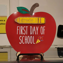 Load image into Gallery viewer, First day of School Apple sign