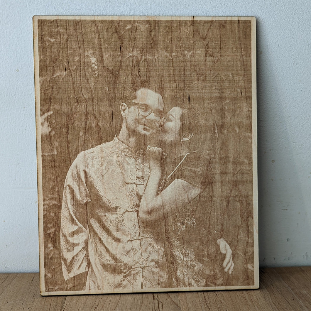Engraved Photo Coaster or Plaque