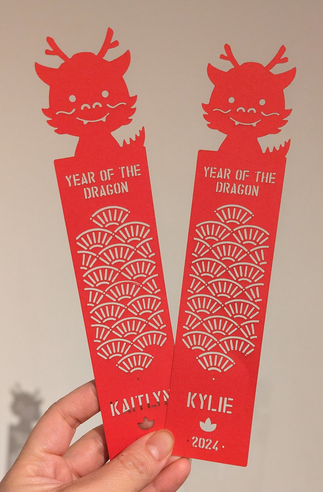 Lunar New Year Dragon Bookmark