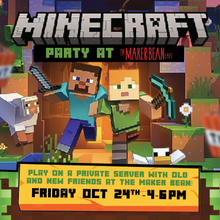 Load image into Gallery viewer, Maker Bean MINECRAFT PARTY
