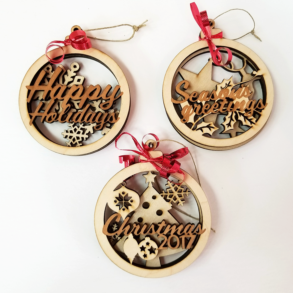 Dual-Layer Laser Cut Ornament – TheMakerBeanCafe