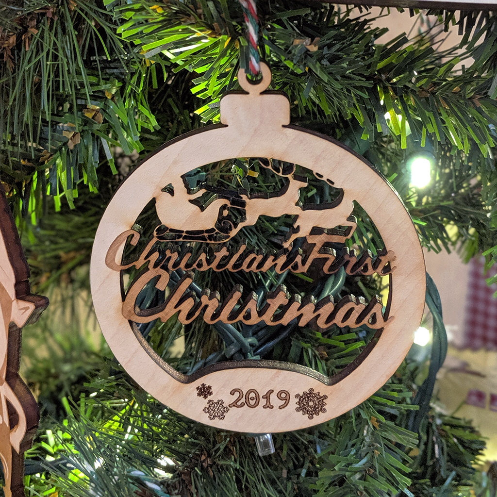 Customized First Christmas Ornament