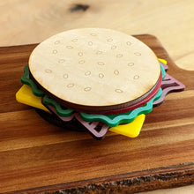 Load image into Gallery viewer, Burger Coaster Set
