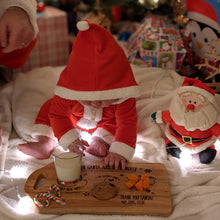 Load image into Gallery viewer, Santa&#39;s Customized Milk and Cookies Board
