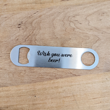 Load image into Gallery viewer, Stainless steel engraved bottle opener
