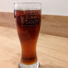 Load image into Gallery viewer, Junction Brewery Pint Glass with Customized Engraving
