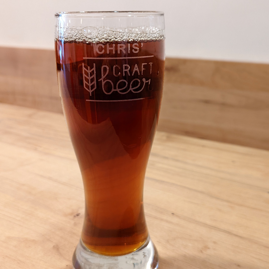 Junction Brewery Pint Glass with Customized Engraving